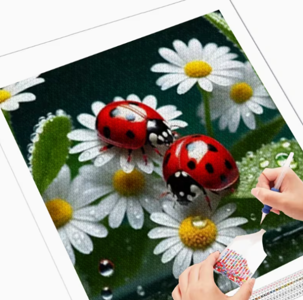 Diamond Painting Marienkäfer